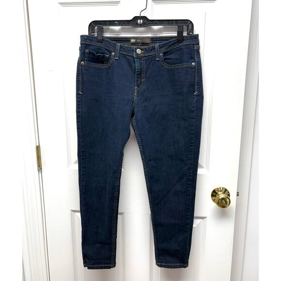 Levi's Jeans, Dark Wash, 2012 Legging, Cropped, NWOT,  Women's Size 31 - Picture 1 of 6